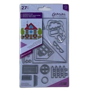 Gemini by Crafter's Companion Create-A-Card "Build A‎ House" Metal Die Set